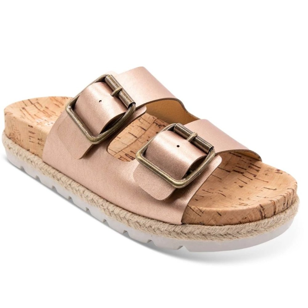 Esprit Rose Gold Buckle Sandals